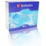 Verbatim CD-R 700MB 52x, AZO, slim box, 10ks (43415) – Zboží Živě
