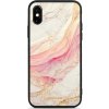 Pouzdro a kryt na mobilní telefon Apple Pouzdro Mobiwear Glossy Apple iPhone X - G027G - Růžový a zlatavý mramor