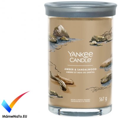 Yankee Candle Signature tumbler Amber & Sandalwood 567 g – Zboží Mobilmania