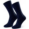 Ponožky k obleku se vzorem 056 tmavě modrá