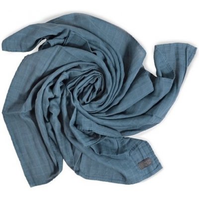 VINTER& BLOOM Pletená deka Eco Moment Denim Blue