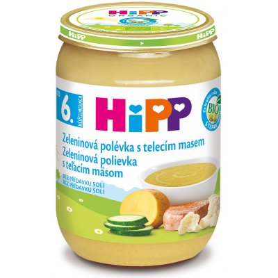 HiPP Bio zeleninová polévka s telecím masem 190 g
