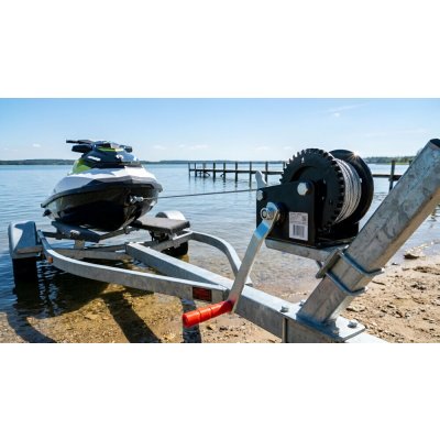 Dragon winch Ruční naviják s ocelovým lanem a brzdou, tažná síla 365 kg, délka 6,3 m | Zboží Auto