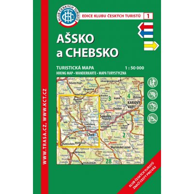 KČT 1 Ašsko a Chebsko 1:50T Turistická mapa – Zbozi.Blesk.cz