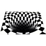 RealG RC-K-1175 Rohožka s 3D efektem černobílá iluze 60 x 90 cm – Sleviste.cz