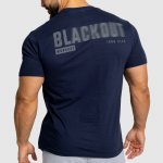 Iron Aesthetics pánské tričko Blackout navy – Zboží Dáma