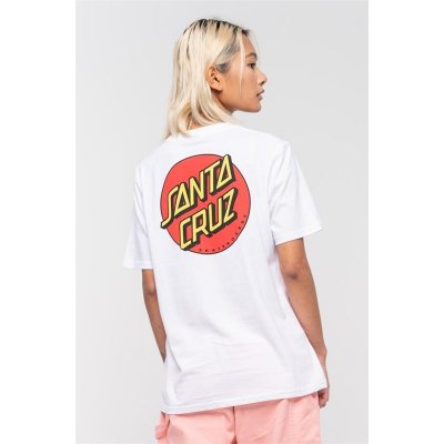 SANTA CRUZ Classic Dot Chest T-Shirt White