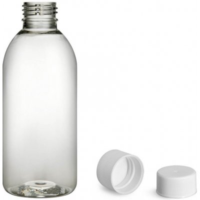 Tera Plastová lahvička čirá s bílým uzávěrem 250 ml – Sleviste.cz