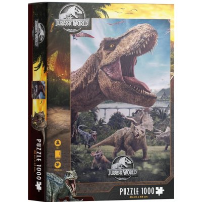 SD Toys Jurský Park Jigsaw Poster Rex 1000 dílků