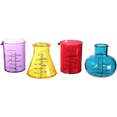 Kádinky plastové na panáky barevné 50 ml 4 ks – Zboží Mobilmania