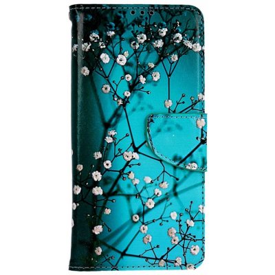 Pouzdro TopQ Xiaomi Redmi Note 12S knížkové Modré s květy