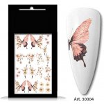 BIO nails vodolepka 30004 motýli a květy – Zboží Mobilmania