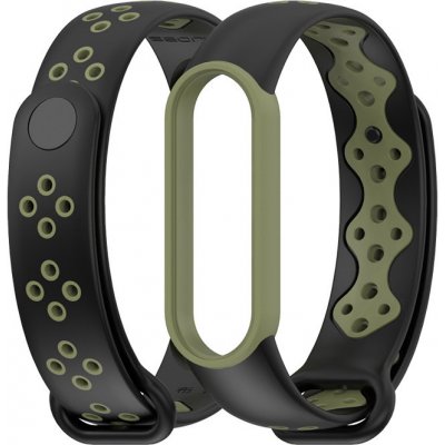 Xiaomi Mi Band 5/6 náhradní náramek Dvoubarevný sportovní Černá-armygreen MBSCZ-5DS002 – Zbozi.Blesk.cz