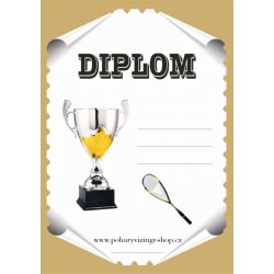 Squash diplom A4 č.7