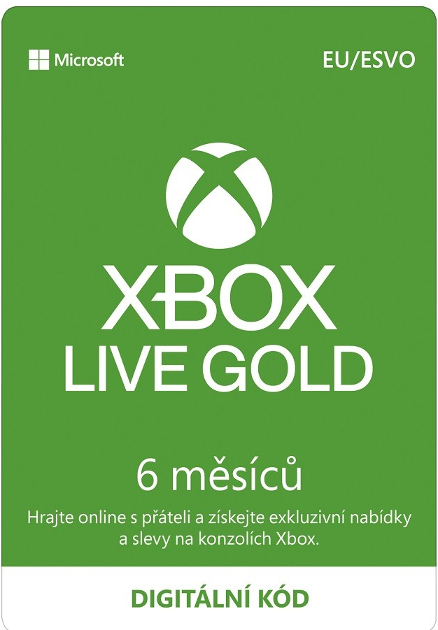 Microsoft Xbox Live Gold členství 6 měsíců od 592 Kč - Heureka.cz
