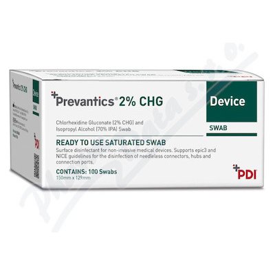 Prevantics 2% CHG Device swab 150x129mm 100 ks – Zboží Dáma
