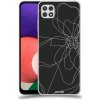 Pouzdro a kryt na mobilní telefon Samsung Pouzdro ACOVER Samsung Galaxy A22 A225F s motivem Line Flower I