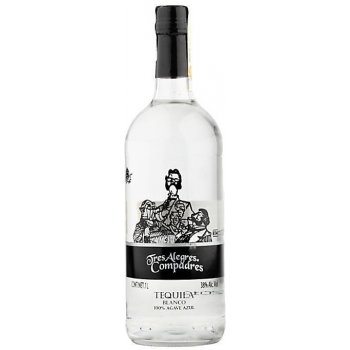 Tres Tequila Alegres 38% Blanco 1 l (holá láhev)