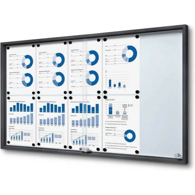 A-Z Reklama CZSlim informační vitrína s posuvnými dvířky SCSLG 10 x A4 – Zboží Živě