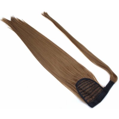 Clip culík / cop ze 100% japonského kanekalonu 60cm rovný středně hnědá – Zboží Dáma