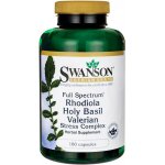 Swanson Rhodiola Holy Basil Valerian Stress Complex 180 kapslí – Hledejceny.cz