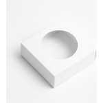 KRAFTHOUSE.EU Dárková krabička bílá čtvercová s okénkem KM-014WO Okno: Srdce – Zboží Dáma