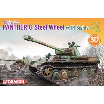 Dragon Model Kit tank 7697 Panther G Steel Wheel w/IR Sights 1:72 – Zbozi.Blesk.cz