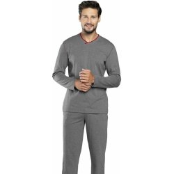 Italian Fashion Brend pánské pyžamo dlouhé šedé