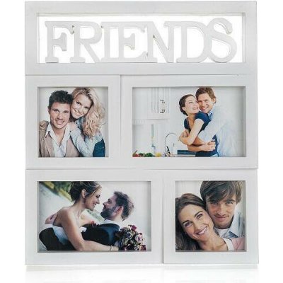 HOME DECOR fotorámeček FRIENDS 28x31cm, 4 fotky – Sleviste.cz