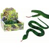 Figurka mamido Gumový had s černými skvrnami zelený