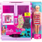 Barbie Sada šatníku s panenkou + 15 doplňků – Zboží Dáma