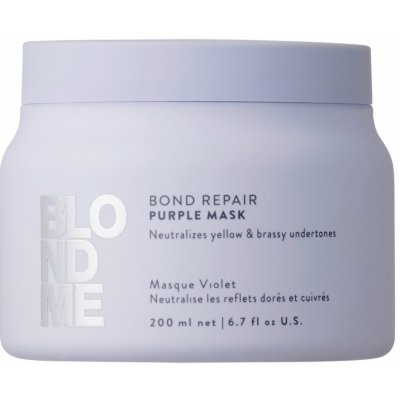 Schwarzkopf Professional Blondme Bond Repair Purple Mask maska na vlasy neutralizující žluté tóny 200 ml – Hledejceny.cz