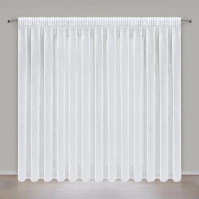 EUROFIRANY ZÁCLONA NA PÁSCE ELPIDIA 350X250 CM BÍLÁ – Hledejceny.cz
