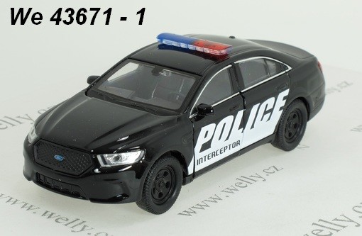 Welly Ford Interceptor Police code 43671 modely aut černá 1:34