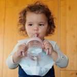 Mininor lahev s brčkem Tritan 220 ml Rose – Zboží Dáma