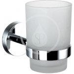 kielle Oudee Sklenka na kartáčky a pastu s držákem matné sklo/chrom 40002010 – Zboží Mobilmania