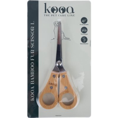 Kooa bambusové nůžky na srst L 16 x 6,8 x 1,2 cm – Zboží Mobilmania
