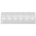 SucceBuy PE ocel pozinkovaná 30,6 kg 6 x 3 x 2,1 m bílý – Zboží Dáma