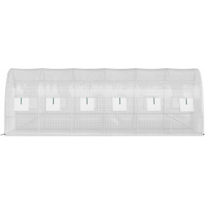 SucceBuy PE ocel pozinkovaná 30,6 kg 6 x 3 x 2,1 m bílý – Zboží Dáma