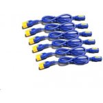 APC AP8702S-WWX590 Power Cord Kit, ( 6ea) ,Locking, 10A, 100-230V, C13 to C14 0,6m, modrý – Zboží Mobilmania