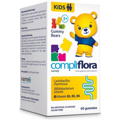 Compliflora KIDS želatinoví medvídci s vitamínem B od 3let 60 ks – Hledejceny.cz