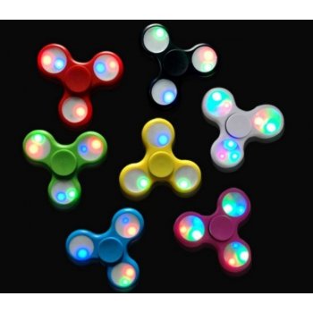 Fidget Spinner s LED osvětlením bílý