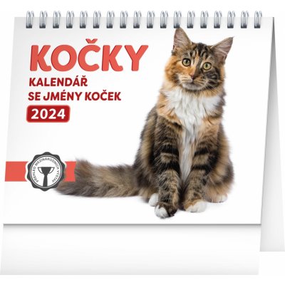 Presco Group Stolní Kočky se jmény koček 16,5 × 13 cm 2024 – Zbozi.Blesk.cz