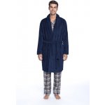 Vestis Tampa se šálovým límcem savý župan tmavě modrá 5852 – Zboží Dáma