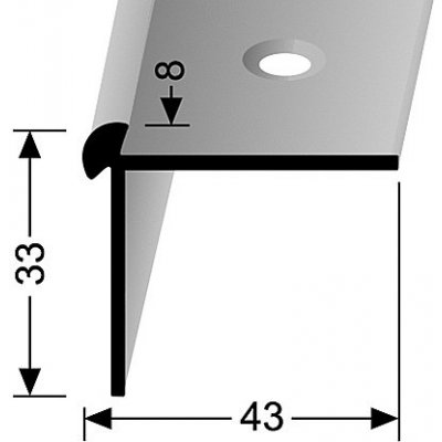 Küberit 875 F16 Schodový profil – Zboží Mobilmania