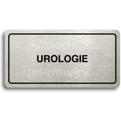 ACCEPT Piktogram UROLOGIE - stříbrná tabulka - černý tisk – Zbozi.Blesk.cz