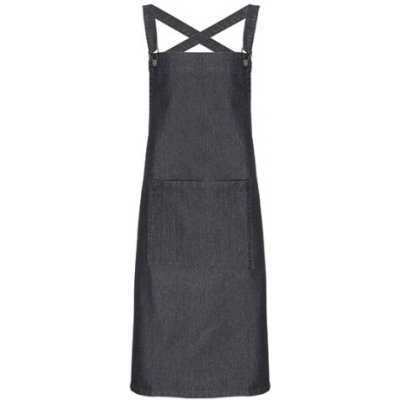 Premier Workwear Zástěra se zkříženými zády pro baristy PR129 Black Denim 72x86cm – Hledejceny.cz