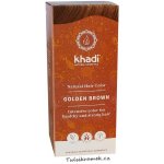 Khadi rostlinná barva na vlasy Henna ZLATÁ HNĚDÁ 100 g – Hledejceny.cz