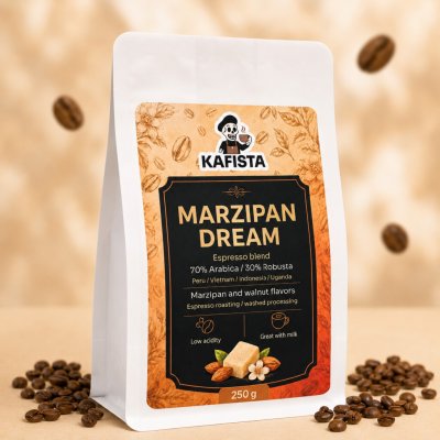 Kafista Marzipan Dream Espresso Blend zrnková 250 g – Hledejceny.cz