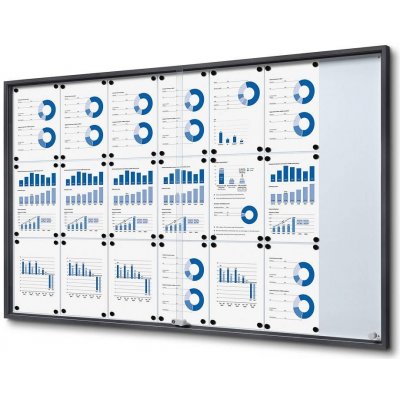 A-Z Reklama CZSlim informační vitrína s posuvnými dvířky SCSLG 21 x A4 – Hledejceny.cz
